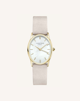 Light Grey Nubuck Gold Strap leftcolumn
