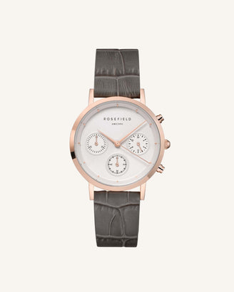 Croco Grey Rose Gold Strap leftcolumn