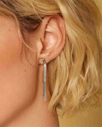 Snake Earrings Silver leftcolumn