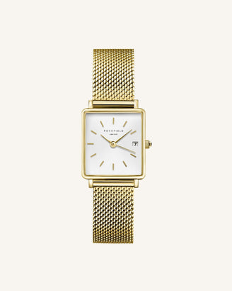 Boxy XS Gold Mesh - Engraved leftcolumn