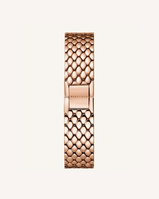 The Oval Rose Gold Steel Strap leftcolumn
