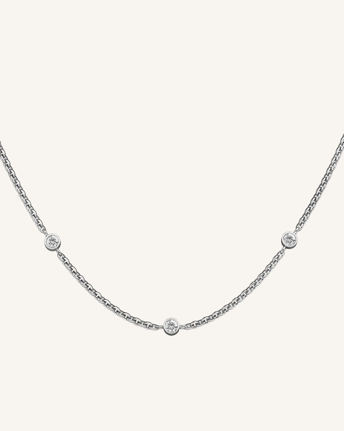 3 Birthstone Necklace N-Silver-3,leftcolumn