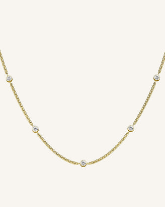 5 Birthstone Necklace N-Gold-5,leftcolumn,