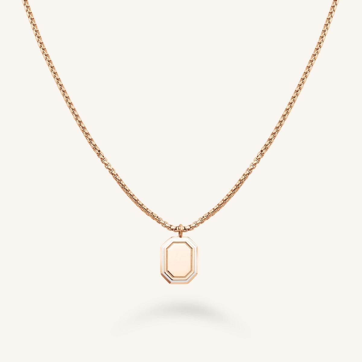 Octagon Enamel Necklace JNOCG-J850,leftcolumn,