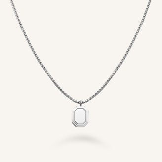 Octagon Enamel Necklace JNOCG-J850,leftcolumn,