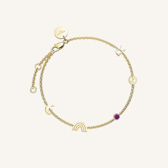 5 Charm Bracelet B-RoseGold-5,leftcolumn