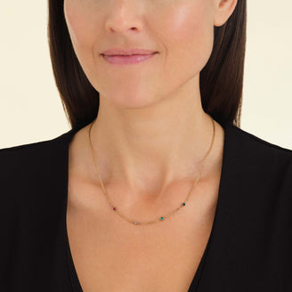 5 Birthstone Necklace N-Gold-5,leftcolumn,