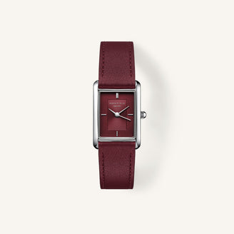 Burgundy Leather Strap leftcolumn