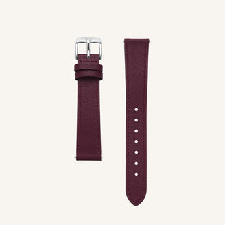 Burgundy Leather Strap leftcolumn