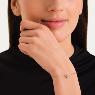 Crystal Letter Y Bracelet leftcolumn