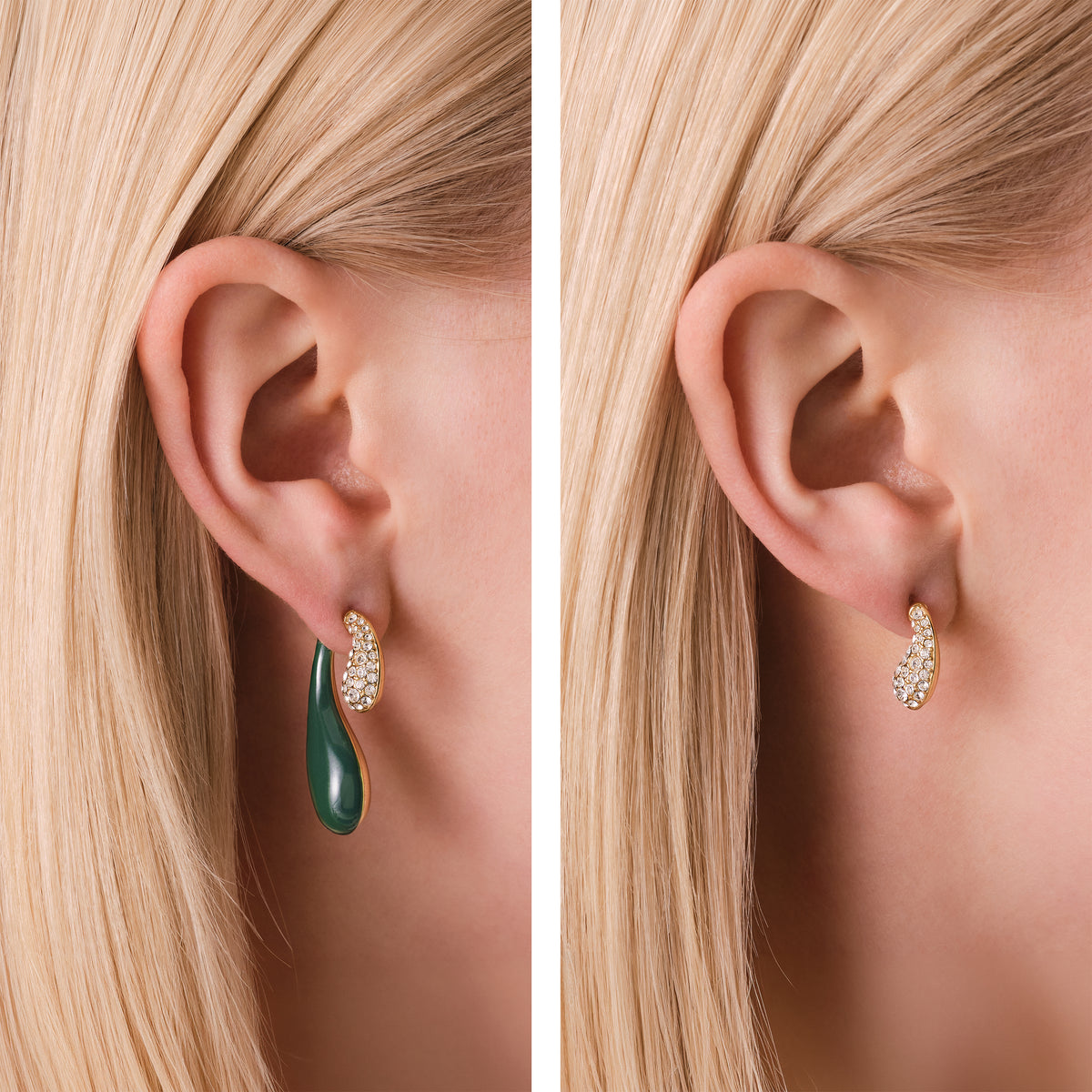 Enamel Pave Earrings leftcolumn