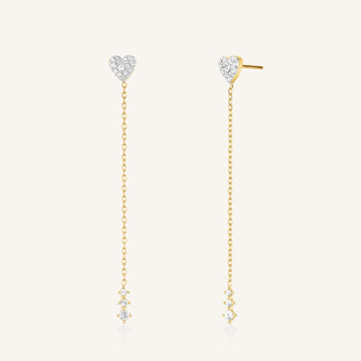 Long Heart Earrings leftcolumn,JEHLG-J1277