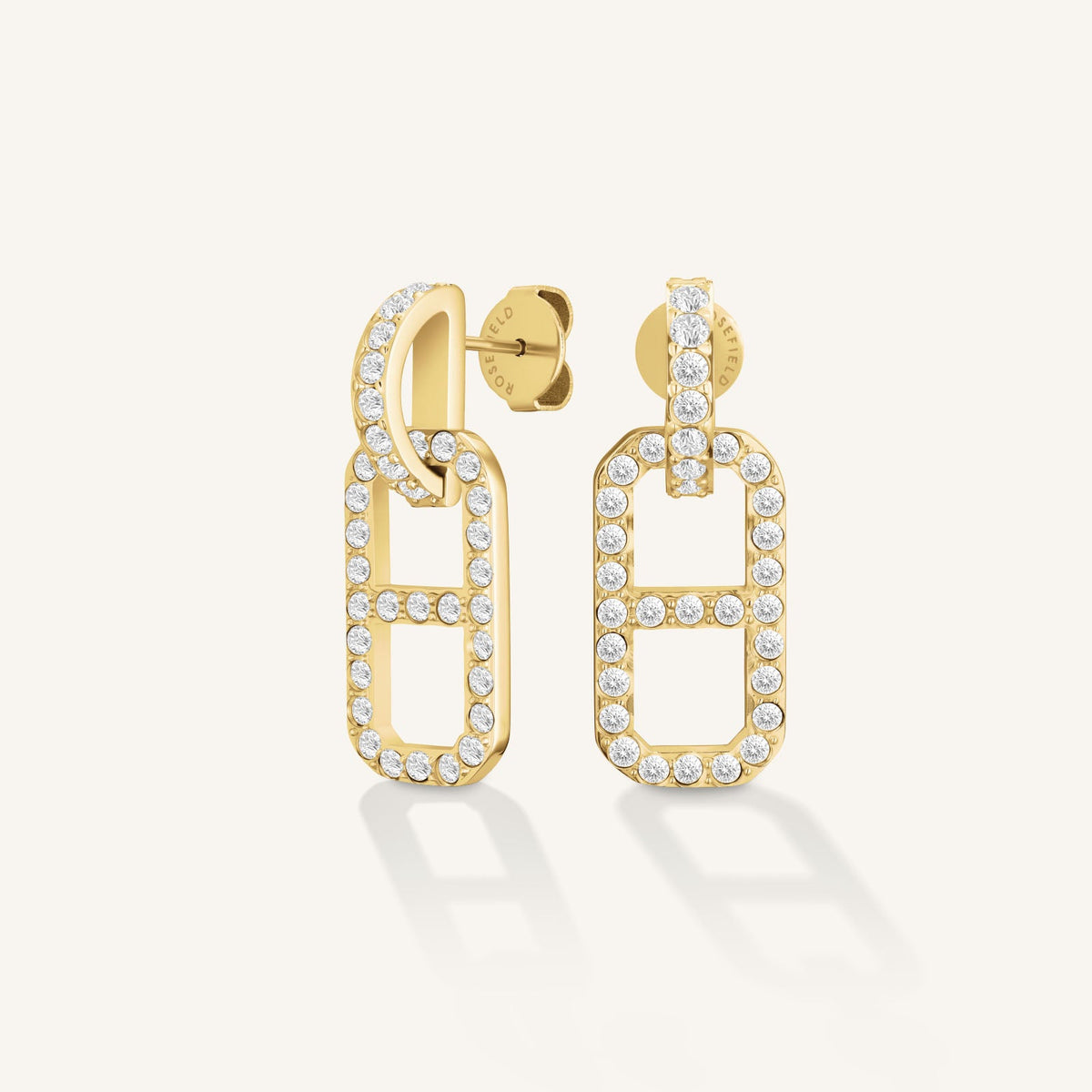 Crystal Octagon Earrings leftcolumn,