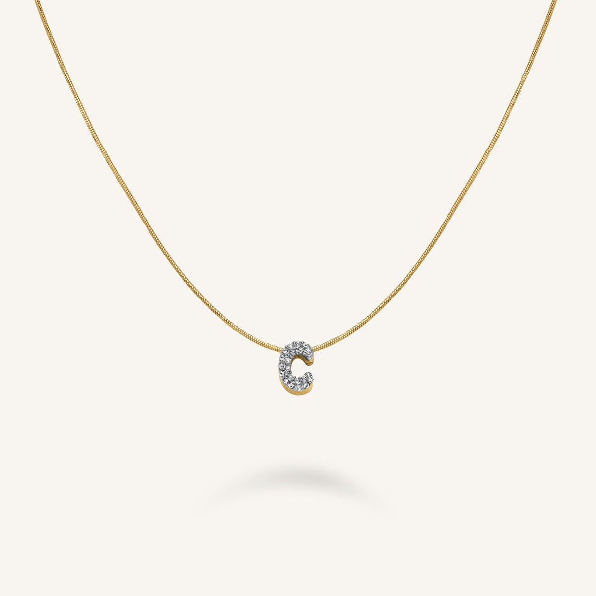 Crystal Letter C Necklace leftcolumn