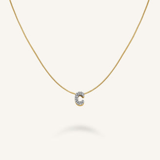 Crystal Letter C Necklace leftcolumn