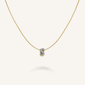 Crystal Letter S Necklace leftcolumn