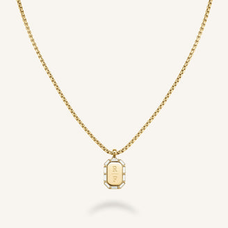 Octagon Baguette Necklace JNOBG-J1147,leftcolumn
