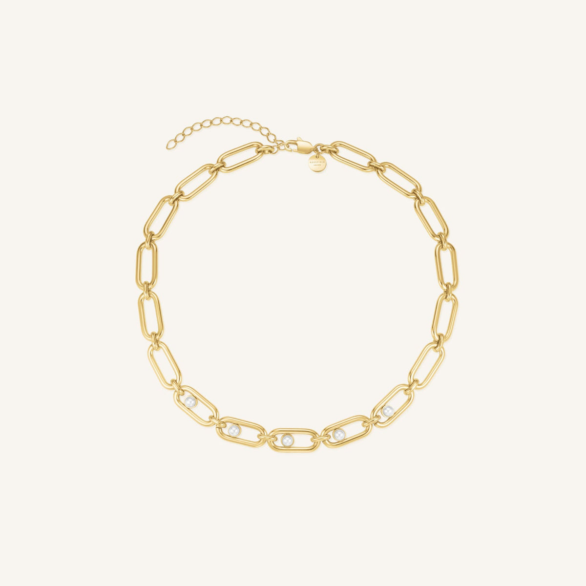 Pearl Link Necklace leftcolumn