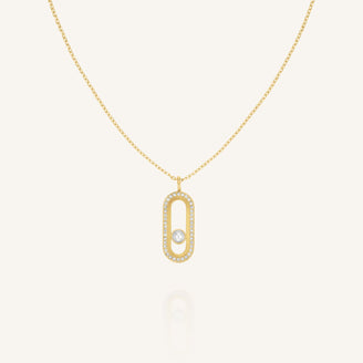 Pearl Crystals Necklace leftcolumn