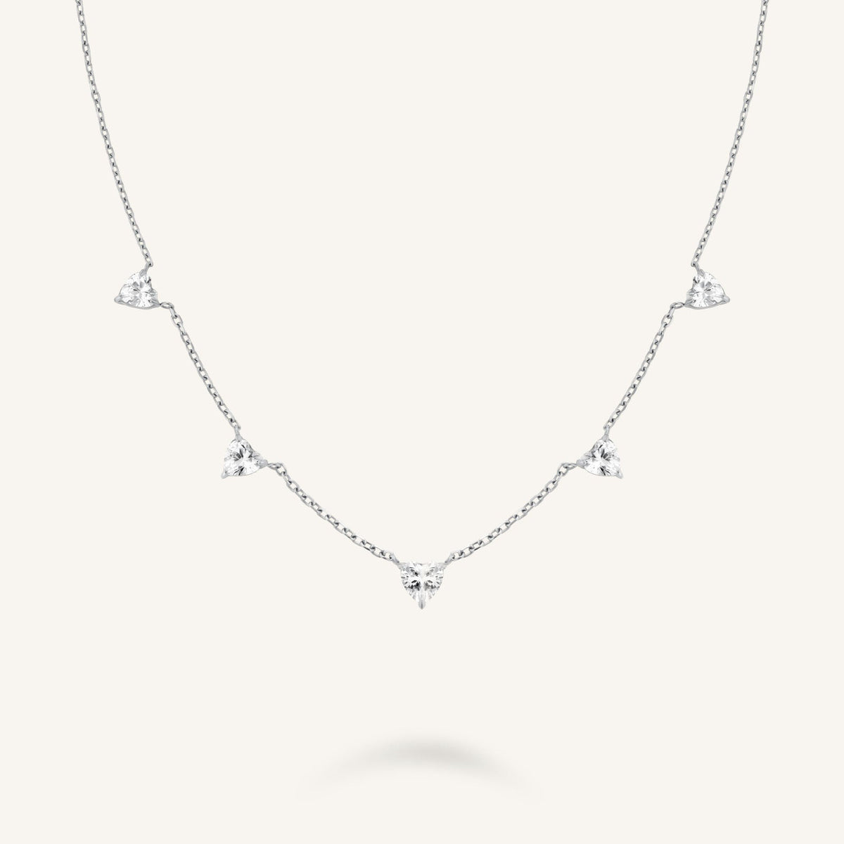 Row Hearts Necklace JNRHG-J1005,leftcolumn,