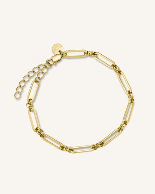 Triple Birthstone Bracelet - Gold - Personalized - Rosefield